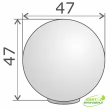Kula świetlna MOON SP-MOON47 LIGHT biały podświetlany