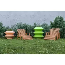 Donica z polietylenu PAGODA 46 limonka