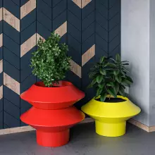 Donica z polietylenu PAGODA 46 czerwony