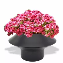 Donica z polietylenu PAGODA 46 czarny