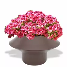 Donica z polietylenu PAGODA 46 czekolada