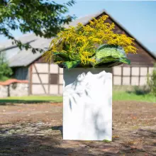 Donica z polietylenu QUADRI PL-QU60 biały