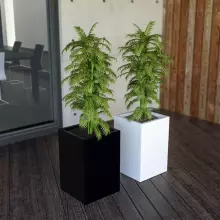 Donica z polietylenu QUADRI PL-QU60 czarny