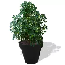 Donica z polietylenu SATURN PL-SA55-PD czarny