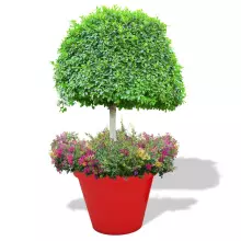 Donica z polietylenu SATURN PL-SA94 czerwony