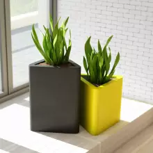 Donica z polietylenu TRITON PL-TR48 cytryna