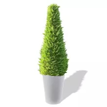 Donica z polietylenu URAN PL-UR60-PD biały