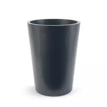 Antracytowa stożkowa donica Uran 97 cm
