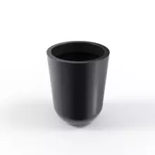 Czarna stożkowa donica Westa 50 cm