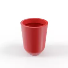 Czerwona stożkowa donica Westa 50 cm