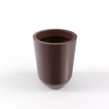 Brązowa stożkowa donica Westa 70 cm