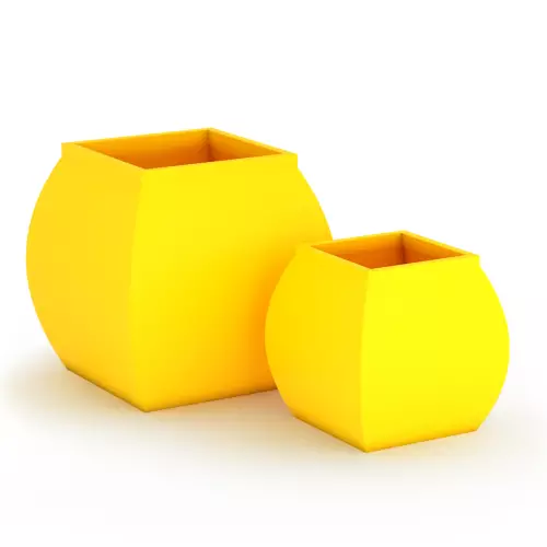 Donica z polietylenu MARS PL-MA70 cytryna