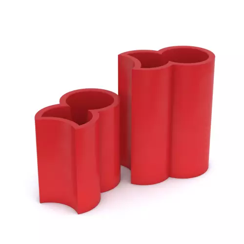 Donica z polietylenu ADDPOT ST-ADDPOT50 czerwona