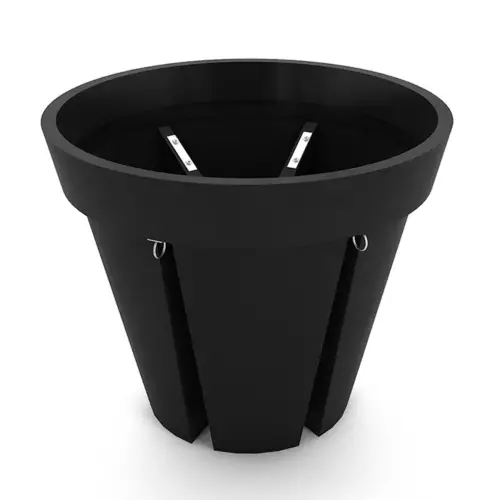 Antracytowa donica BIKEPOT - stojak na rowery