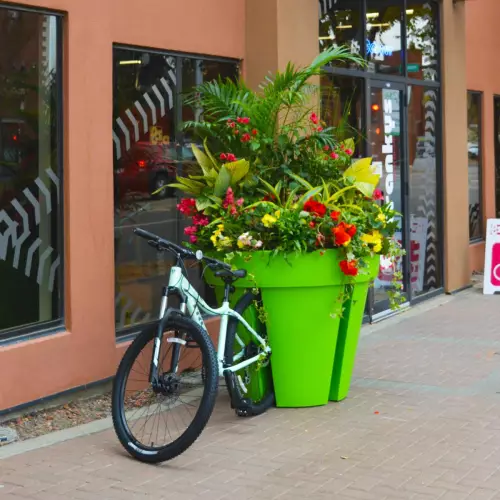 Limonkowy kwietnik miejski BIKEPOT