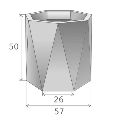 Wymiary donicy CERES PL-CE50