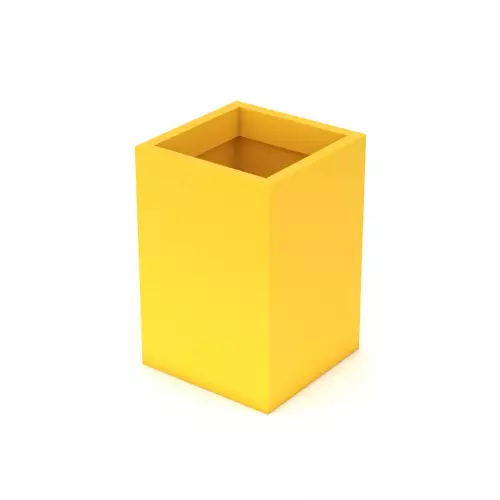 Donica z polietylenu QUADRI PL-QU60 cytryna