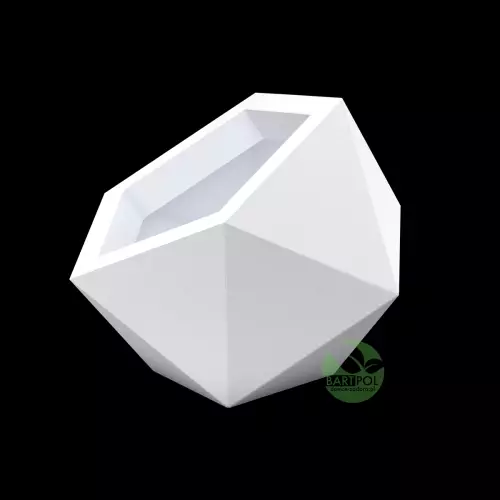 Donica z polietylenu DIONE PL-DI53 biały