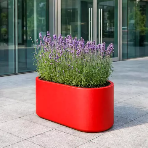 Czerwona donica PD Concept LETO 42