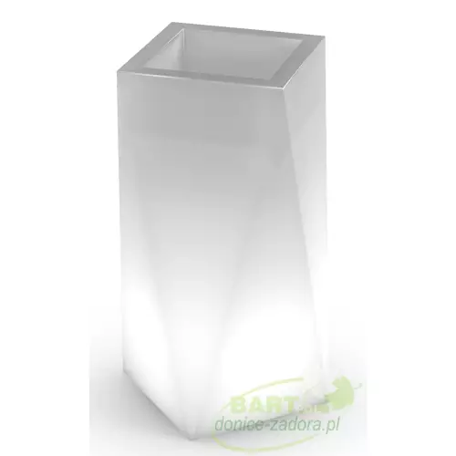 Donica z polietylenu ERIS PL-ER80-PD biały podświetlany