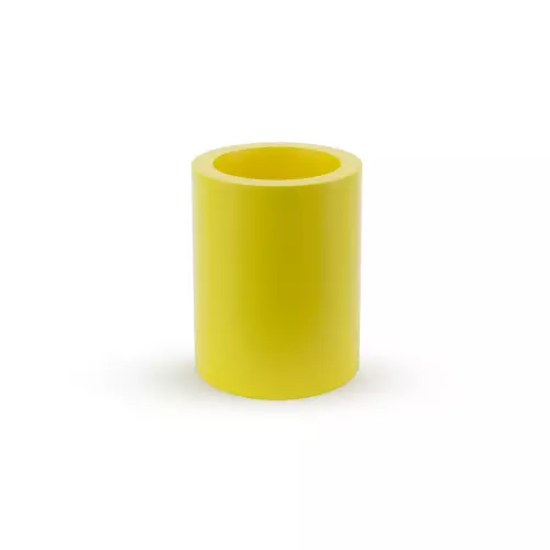 Cytrynowa donica o kształcie walca Hebe 50 cm