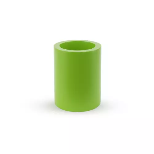 Limonkowa donica o kształcie walca Hebe 50 cm