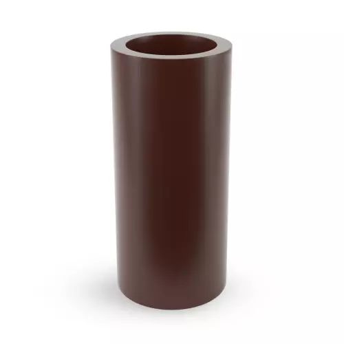 Czekoladowa donica o kształcie walca Hebe 89 cm