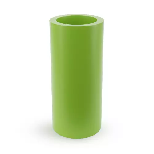 Limonkowa donica o kształcie walca Hebe 70 cm