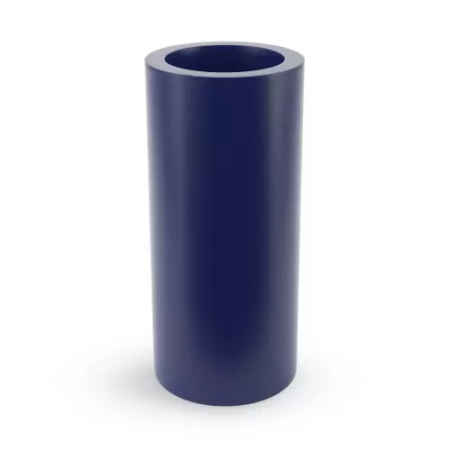 Niebieska donica o kształcie walca Hebe 89 cm