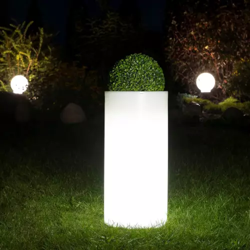 Donica Hebe 89 LIGHT z formowanym bukszpanem