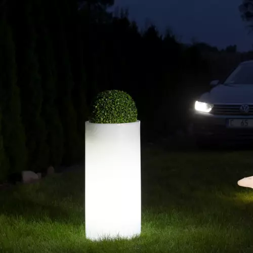 Donica Hebe 89 LIGHT z formowanym bukszpanem