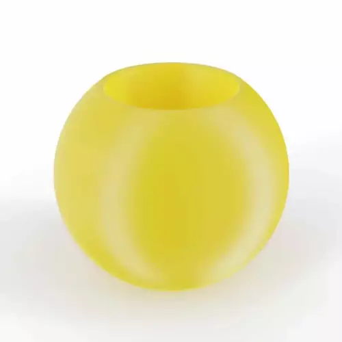 Donica z polietylenu JUPITER PL-JU64 cytryna