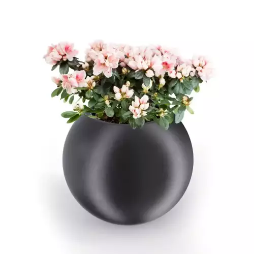 Czarna donica JUPITER 64 Ø75x64 cm