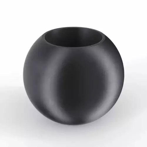 Donica z polietylenu JUPITER PL-JU64 czarny