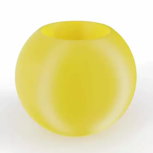 Donica z polietylenu JUPITER PL-JU80 cytryna