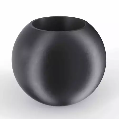 Donica z polietylenu JUPITER PL-JU80 czarny