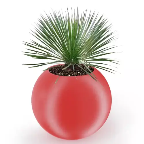 Czerwona donica JUPITER 80 Ø95x80 cm