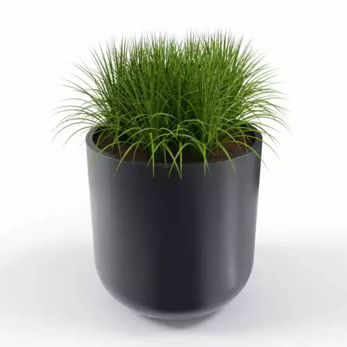 Antracytowa donica LUNA PL-LU80