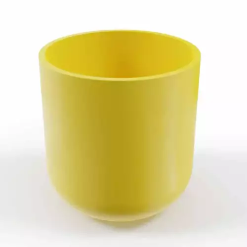 Donica z polietylenu LUNA PL-LU80 cytryna