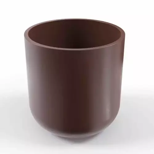 Donica z polietylenu LUNA PL-LU80 czekolada