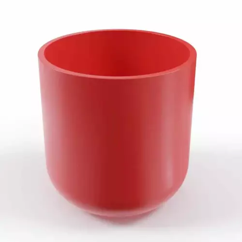 Donica z polietylenu LUNA PL-LU80 czerwony