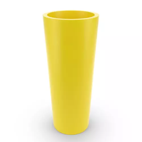 Donica z polietylenu NEPTUN PL-NE125 w kolorze cytrynowym