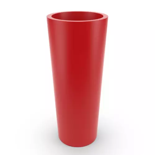 Donica z polietylenu NEPTUN PL-NE125 w kolorze czerwonym