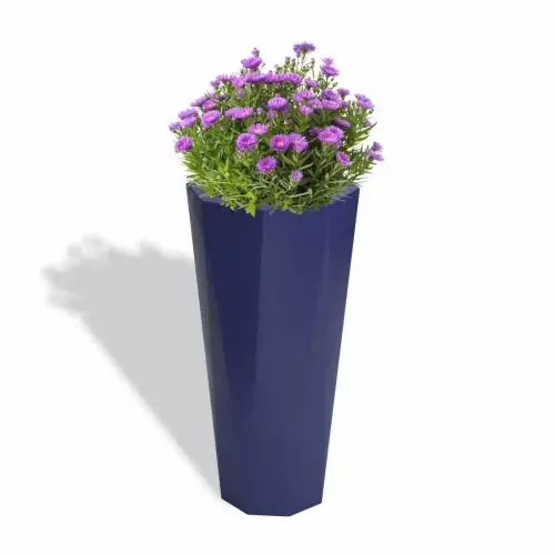 Niebieska donica Octavia z astrem