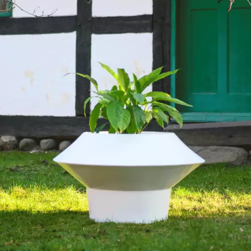 Biała donica PAGODA 46