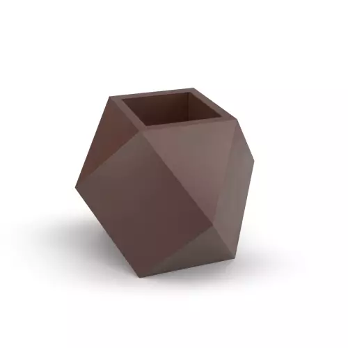 Brązowa donica PANDORA o wysokości 75 cm