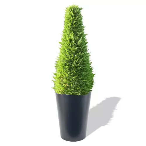 Antracytowa donica Uran z żywotnikiem