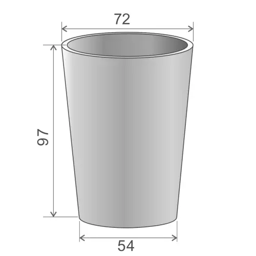 Wymiar donicy Uran wys. 97 cm