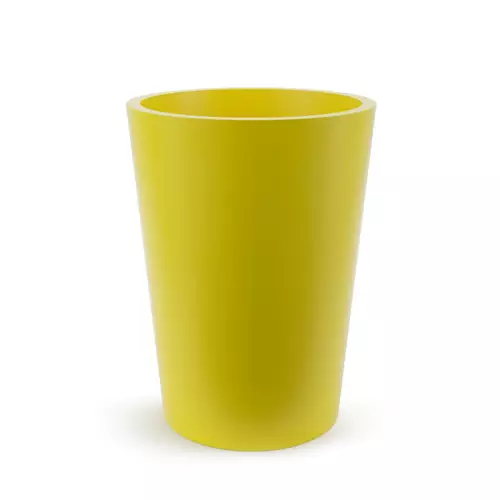 Cytrynowa stożkowa donica Uran 60 cm