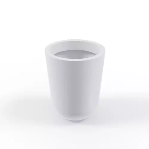 Biała stożkowa donica Westa 50 cm